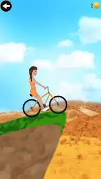 subida de bicicleta menina Screen Shot 1