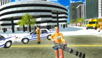 Super  Crime Girl Simulator - Crime City Dog Game Screen Shot 3