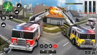 US Firefighter Truck Games 3D Screen Shot 2