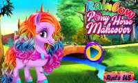 Rainbow Pony Horse Makeover: Pet Grooming Salon. Screen Shot 1