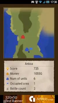 Tactical land : Turn-based strategy war game Screen Shot 2