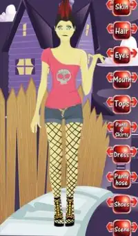 Zombie Girl Dress Up Screen Shot 2