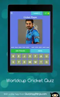 Worldcup Cricket Quiz Screen Shot 20