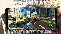 Angry Bull Hunt - City Bull Shoot Simulator Screen Shot 0