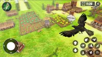 Thirsty Crow 3D Jeux d'oiseaux Screen Shot 1