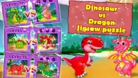 Dinosaur VS Dragon Puzzle: Jigsaw Free Games Screen Shot 13