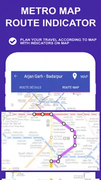 Delhi Metro Route Map And Fare Screen Shot 1