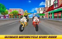 Bike Attack Racing game : Motorcycle Stunt Rider Screen Shot 0