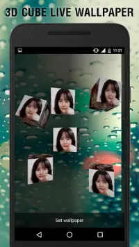 3D Photo Frame Cube Live Wallpaper Screen Shot 5