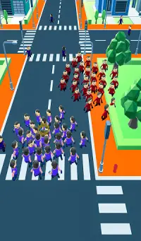 Multidão da cidade Jogos Rush 3D Screen Shot 4