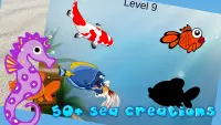 الأسماك والحيوانات البحرية اللغز Screen Shot 3