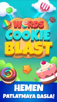 Words Cookie Blast: Bulmaca kelimeler oyunu Screen Shot 3