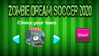 Zombie dream soccer 2020 - Head soccer free game Screen Shot 0