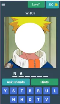 Ninja Anime: Guess the Characters Quiz Free Game Screen Shot 0