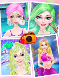 Mermaid Princess Fashion Doll Makeup Salon Screen Shot 4