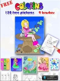 Princess Coloring Book Screen Shot 7