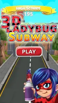 🐞 3D Ladybug Subway Adventure Screen Shot 0