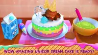 Unicorn Ice Cream Cake Maker : Sweet Dessert Shop Screen Shot 0