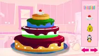 fazer bolo de feliz aniversário - jogos de meninas Screen Shot 6