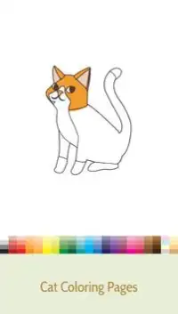 Disegni da colorare gatto Screen Shot 2