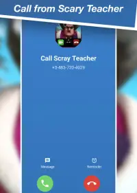 Call from Scary Teacher - Call Video and Chat Screen Shot 1