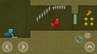 Red and Blue Stickman : Animation Parkour Screen Shot 4