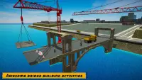 City bridge builder: flyover construction game Screen Shot 1