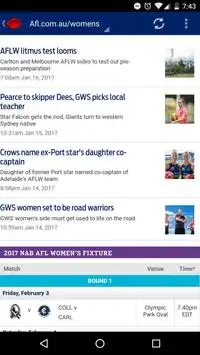 Women's FootyNews Screen Shot 1