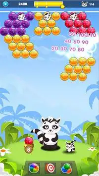 Bubble Raccoon New Bubble Shooter Screen Shot 3