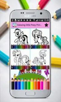 Coloring little Pony Princess Screen Shot 0