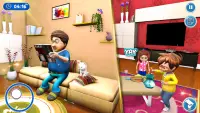 Dad At Home: Naughty Siblings Prank Games Screen Shot 1