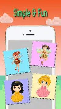 Pixel art: Princess color by number Screen Shot 5