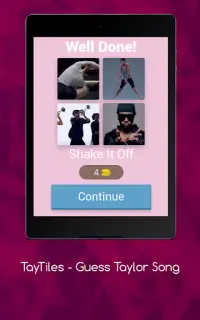 Taylor Swift Songs Guess Game - TayTiles Screen Shot 7