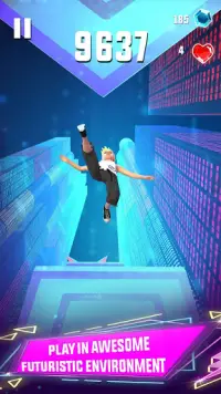 Céu Saltador: Parkour Mania Livre Corrida jogos 3D Screen Shot 3