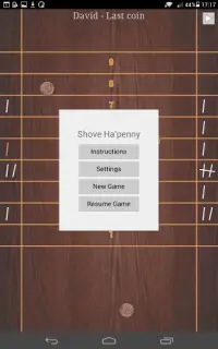 Shove Ha'penny - classic British pub game of skill Screen Shot 1