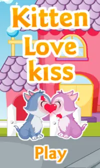 Kissing Game-Kitten Love Fun Screen Shot 0