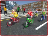 Kids Bicycle Rider Street Race Screen Shot 6