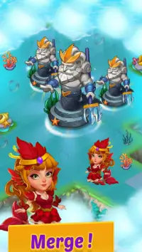 Merge Mermaids-magic puzzles Screen Shot 0