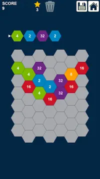 2048 Slide n Merge Hexagons - Hexa Merge Puzzle Screen Shot 5