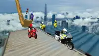 Mega Ramp vertical Impossible Moto Bike Stunt Screen Shot 1