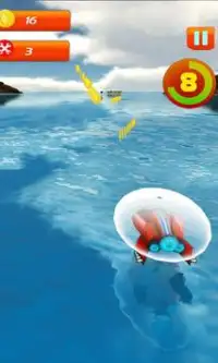 Jet boat racing 3D: water surfer driving game Screen Shot 7