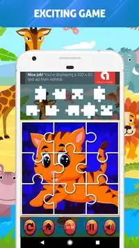 Animal Jigsaw Puzzles For Kids Screen Shot 6