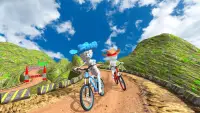 Stickman BMX ขี่จักรยานปีนเขาออฟโร้ด Screen Shot 0