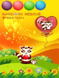 Raccoon Rescue Operation & Bubble Shooter Game Screen Shot 0