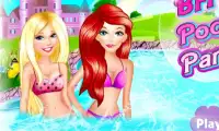 Princess Pool Party Girl Games Screen Shot 0