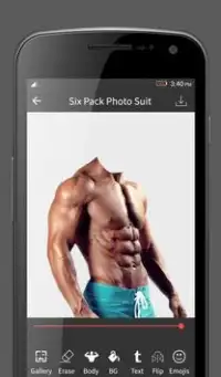 Man Six Pack Photo Suit Screen Shot 4
