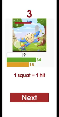 Fit'n Sword: AI Fitness - Squats Game Screen Shot 1