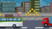 Shin-Chan Traffic Surfer Screen Shot 0