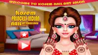 Kosem Princess: Indische Nagel-Kunst-Mode-Salon Screen Shot 5