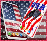 American Flag Wallpapers ⭐ USA HD Wallpaper Theme Screen Shot 1